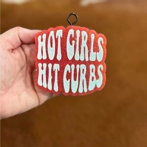 Red and White Car Air Freshener